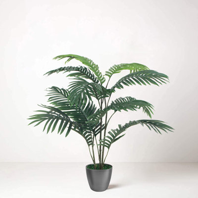 Faux Palm Plant in Planter