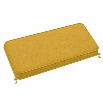 Coussin de banc sur mesure de 7,6 cm de hauteur avec double passepoil et 2 attaches pour mobilier de jardin intérieur/extérieur, banquette de fenêtre ou de terrasse