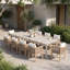Patio Dining Set Extendable Table,