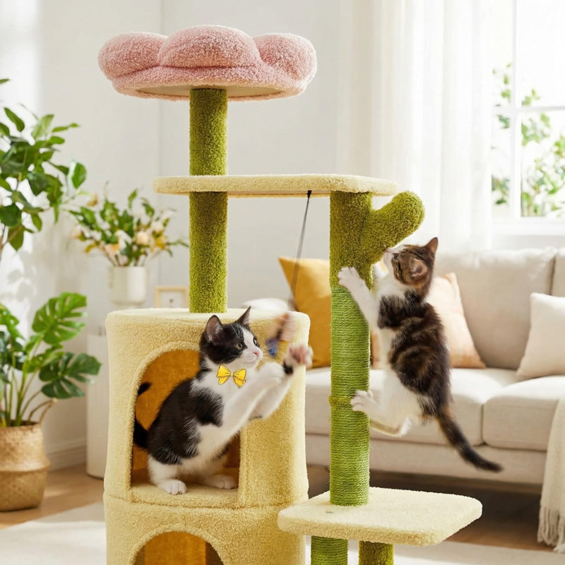 38.2 " H Cat Scratching Post and Cat Rope