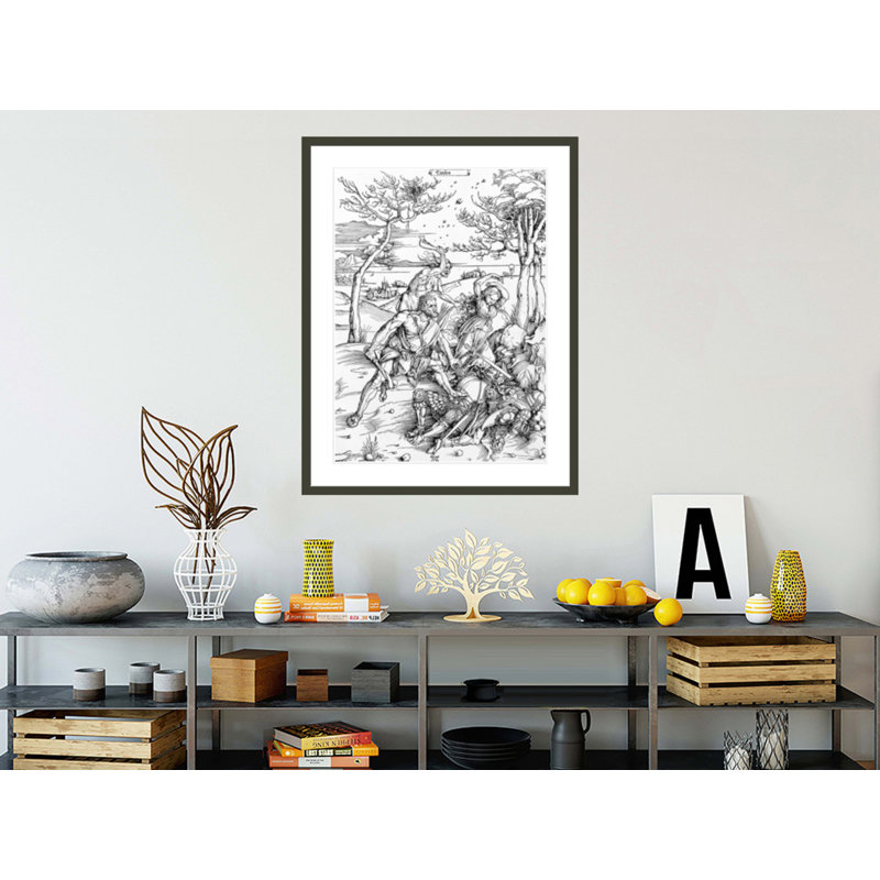 «Hercules Killing the Molionides» par Albrecht Dürer, impression giclée sur cadre, H 41,5 po x l 32,04 po