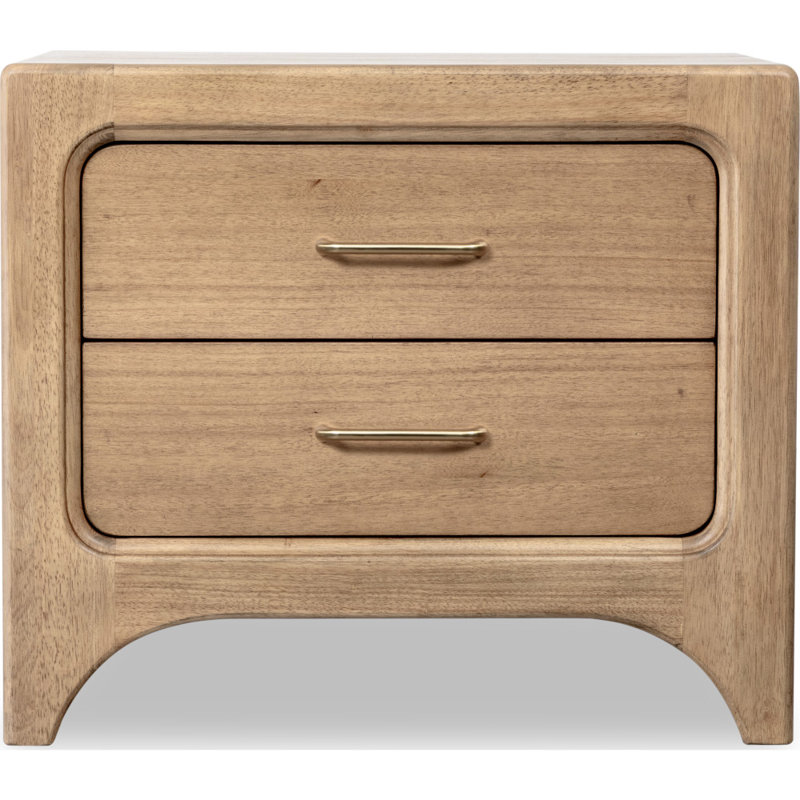 Herod Brentwood Two Drawer Nighstand