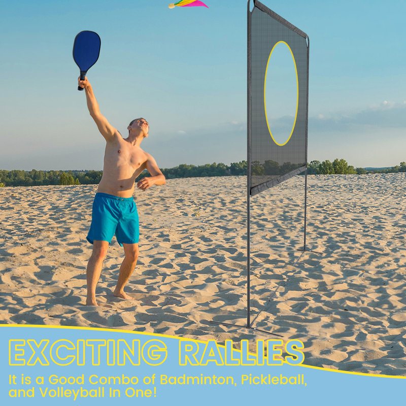 Paddle Games with Net, A Racket Game, Fun Games for Family, Adjustable Height