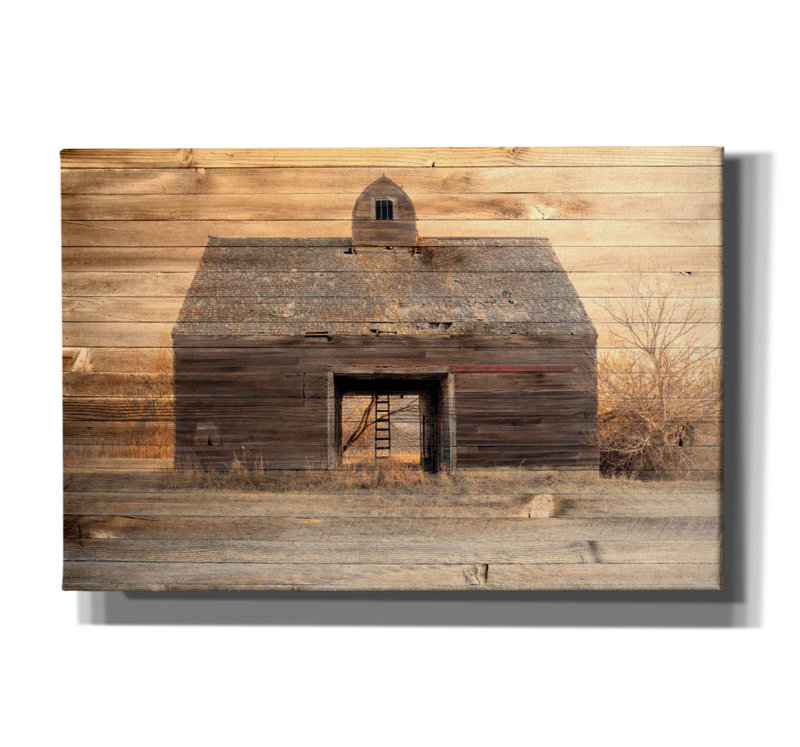 «Lost Farmstead On The Prairie 044» par Gordon Semmens, H 12 po x l 18 po x P 0,75 po