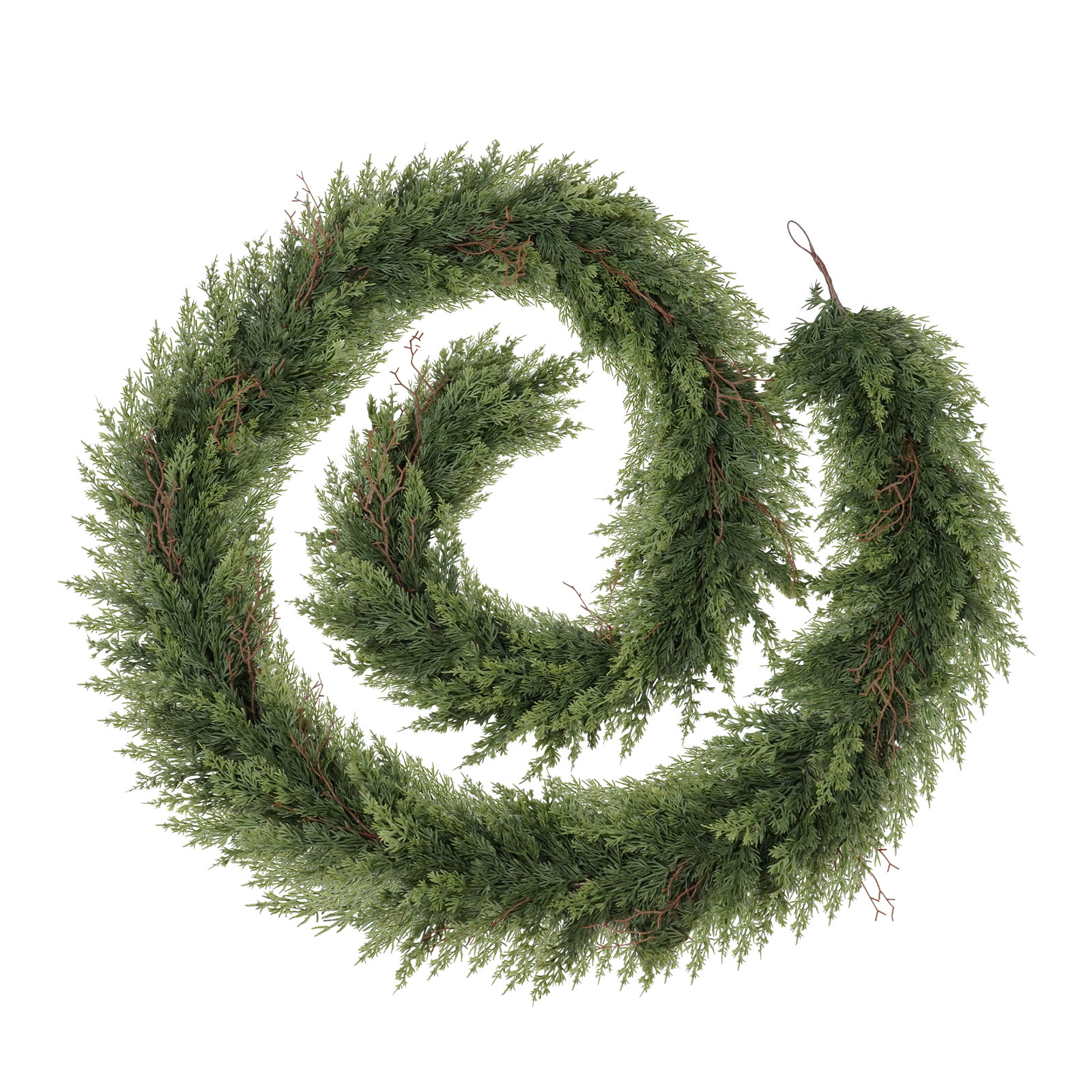 15"Christmas Norfolk Pine Garland Greenery, 72.8" H x 12.9" W x 12.9" D, 2