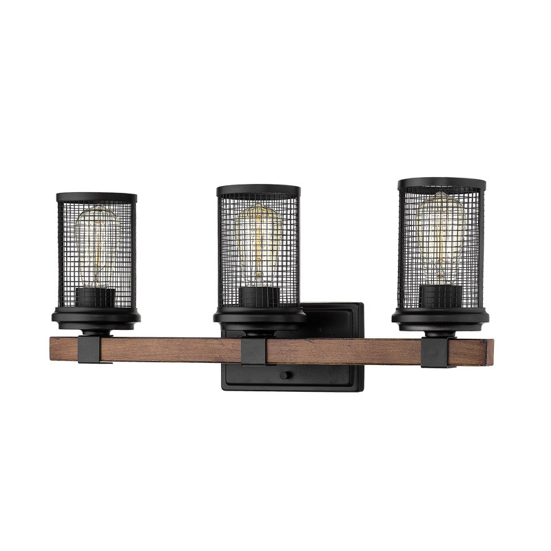 Casto 3 - Light Dimmable Vanity Light, 8.5" H x 22" W x 6" D, 3