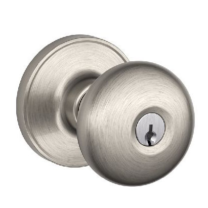 Serrure d'entrée à clé Stratus, Nickel satiné