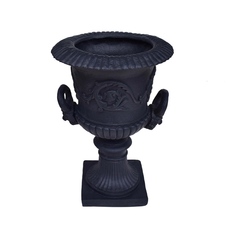 GARDEN URN PLANTER, Black