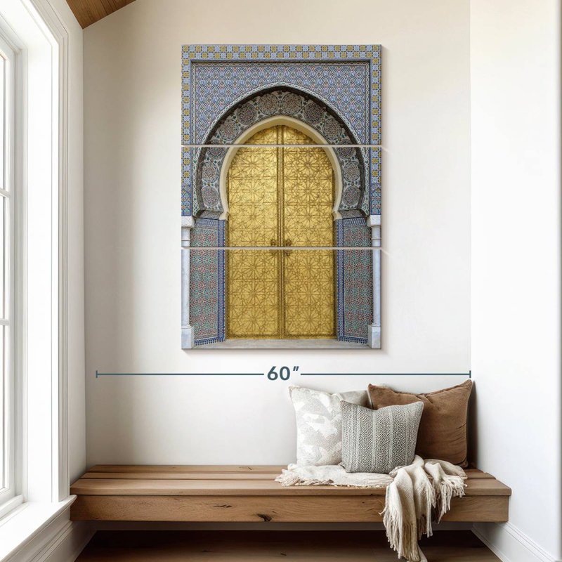 Moroccan Style Door, 50" H x 32" W