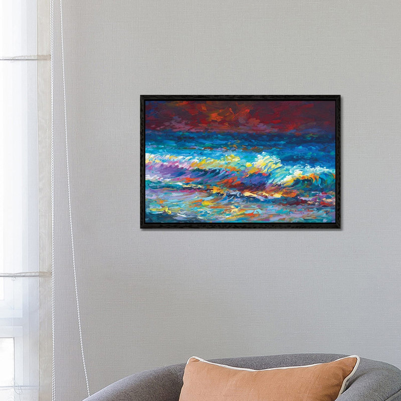 Persistence by Shalimar Legaspi - Painting on Canvas, Black Floater Frame, 66.04 cm H x 45.72 cm W