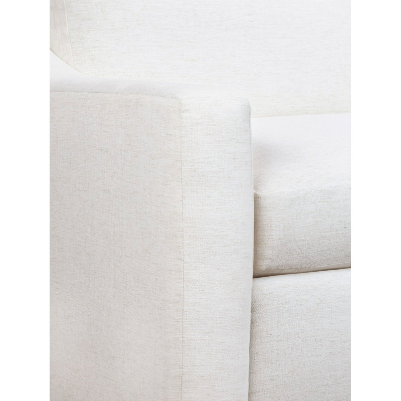 Cranbrook Upholstered L-Shaped Sectional Symmetrical, Nomad Snow Crypton® Chenille