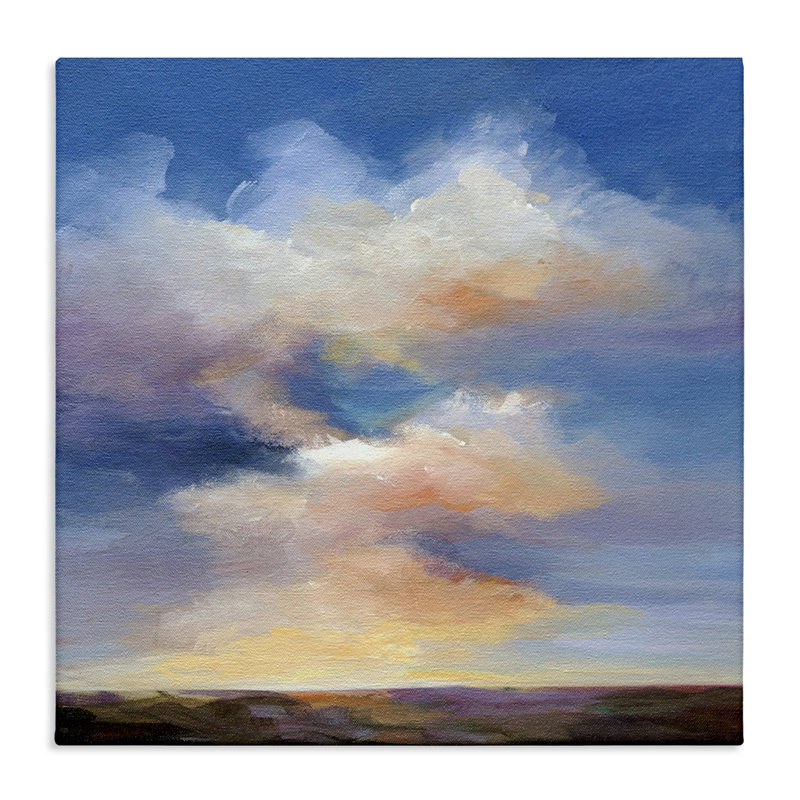 Luminous Sunset Clouds Canvas, design by Karen Hale, 36" H x 36" W