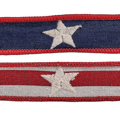 1"X10" Americana Star Ribbon
