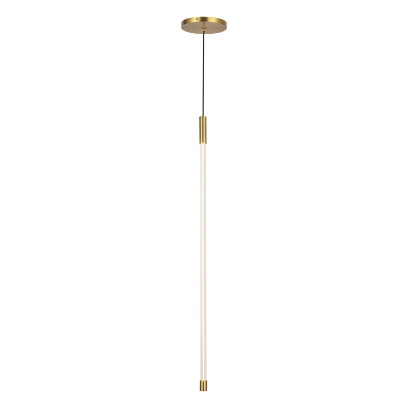 Luminaire suspendu à 1 lumière Motif, H 26,75 po x l 0,75 po x P 0,75 po