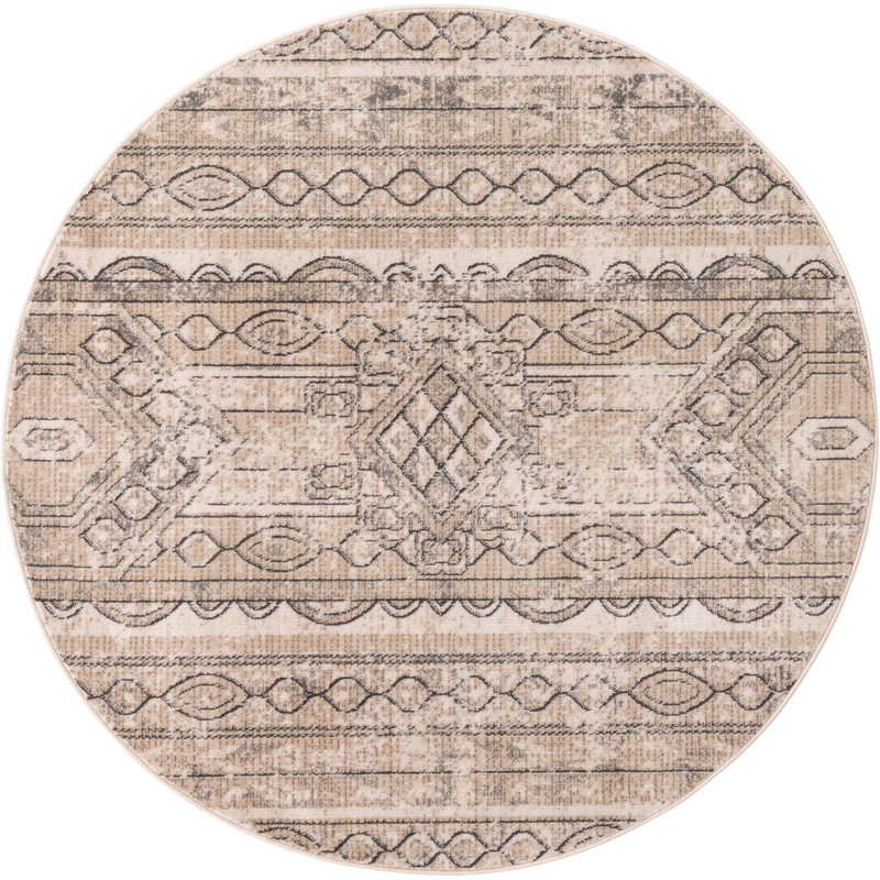 Wenden Moroccan Indoor Rug, Round 5'3"