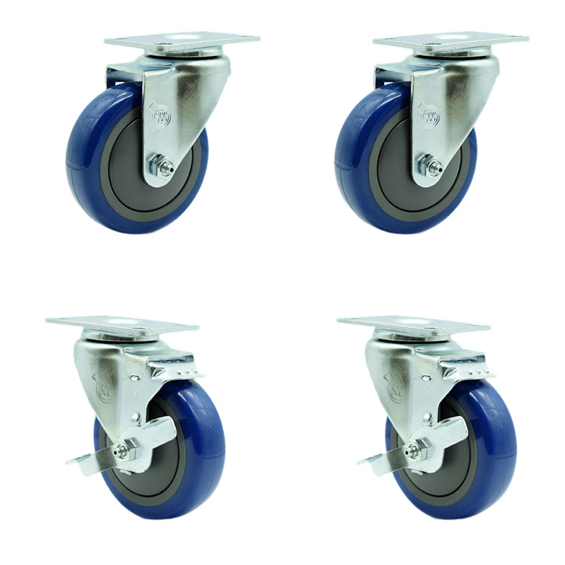 4 Piece Regency U-Boat Caster Set, Blue