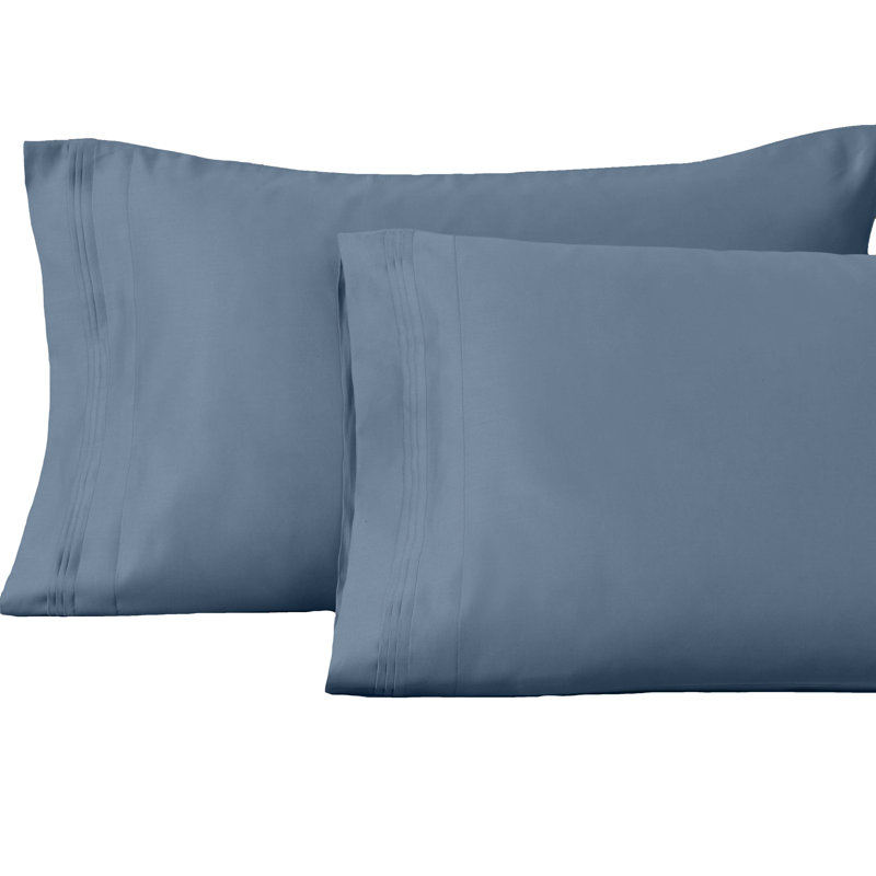 Tipton 1500 Thread Count Certified Egyptian Cotton Ultra-Luxury Pillowcase, Light Blue, Standard