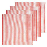 Linen Striped Square Napkin