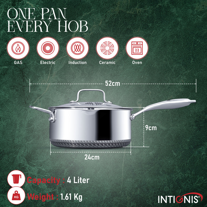 4L Stainless Steel Saucepan