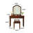 47.24"American-style solid wood brown dressing table with mirror