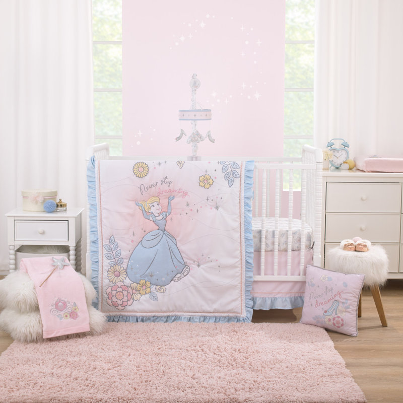 Ensemble de literie pour lit de bébé 3 pièces NoJo Disney Sweet Princess