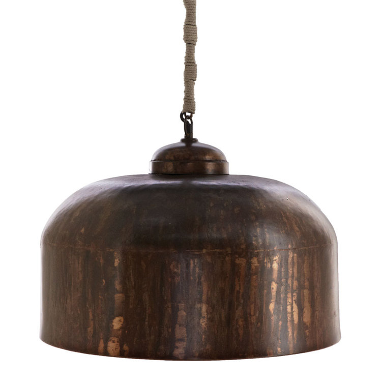Tuck Single Light Metal Pendant