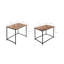IVY Wooden Top Nest Of 2 Frame Coffe Tables Set