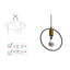 Maxbass 3 - Light Black/Gold Cluster Pendant