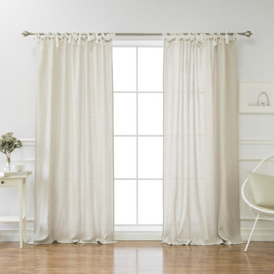 Lumsden Linen Semi Sheer Curtain Single Panel