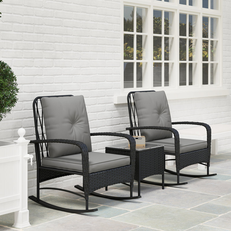 Square 3 - Piece 2 - People 43Cm L Outdoor Bistro Set