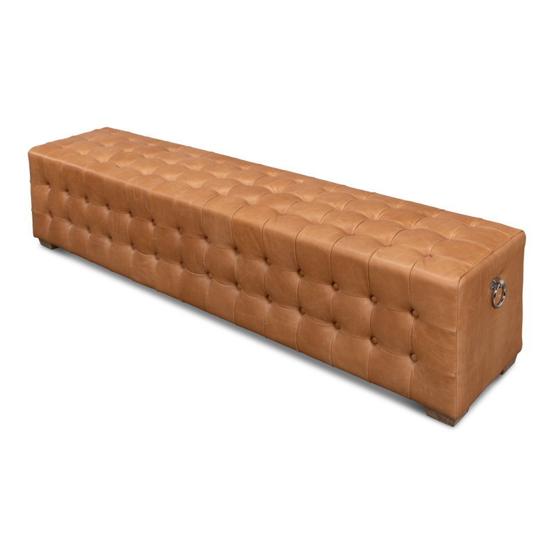 Beam Leather Bench