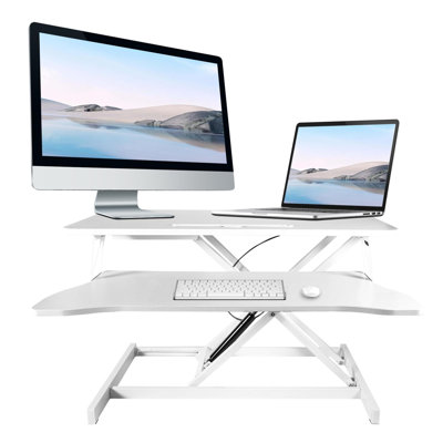 Adjustable Metal Base Standing Desk Converter