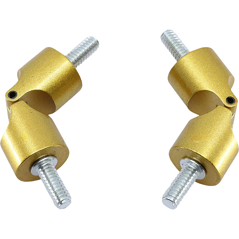 Meriville Hinged Elbow Connector, 2 pcs, 0.75", Royal Gold