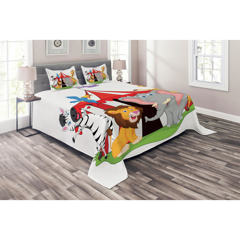 Polyester Coverlet, King Bedspread + 2 Shams