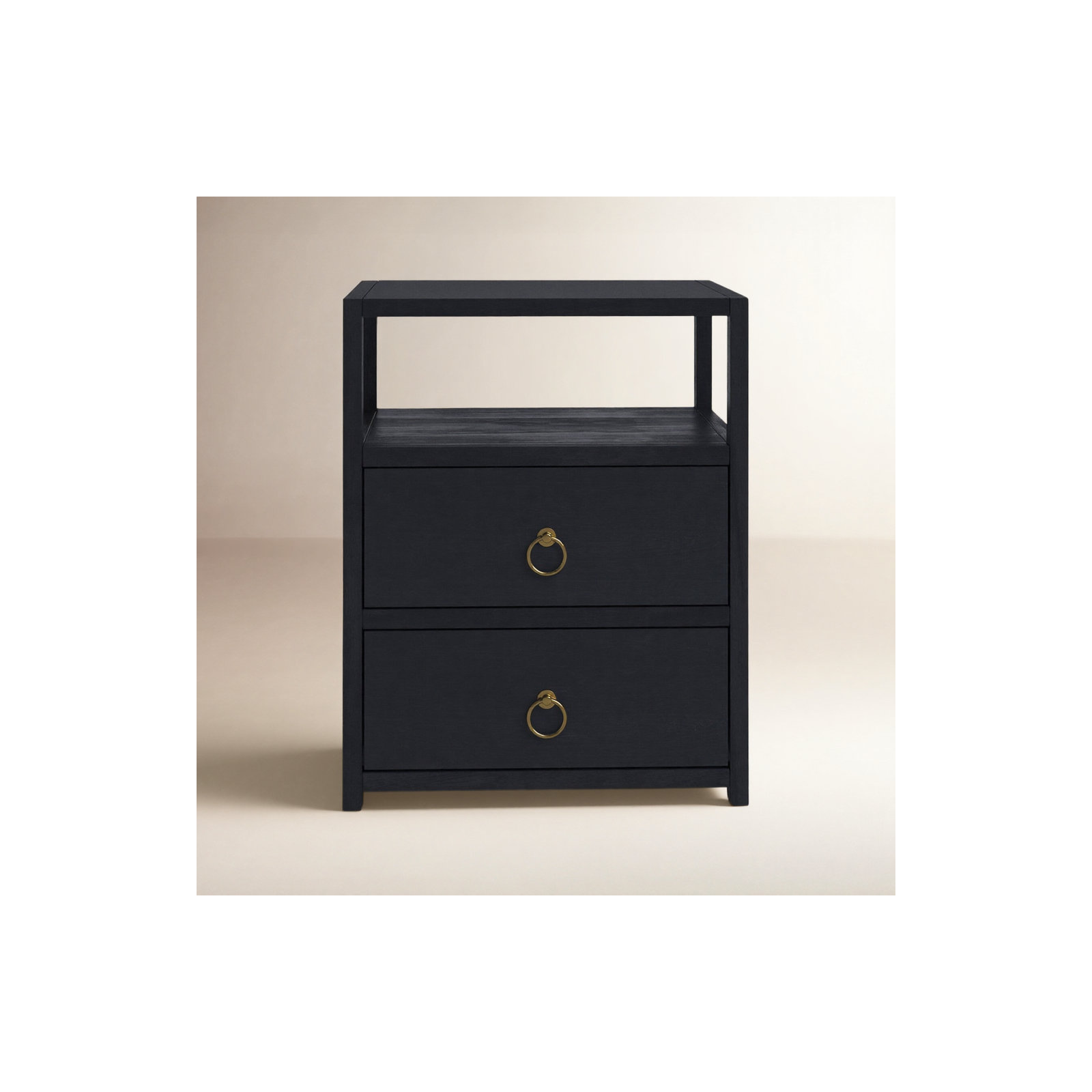 Elin 2 - Drawer Nightstand, Navy Blue