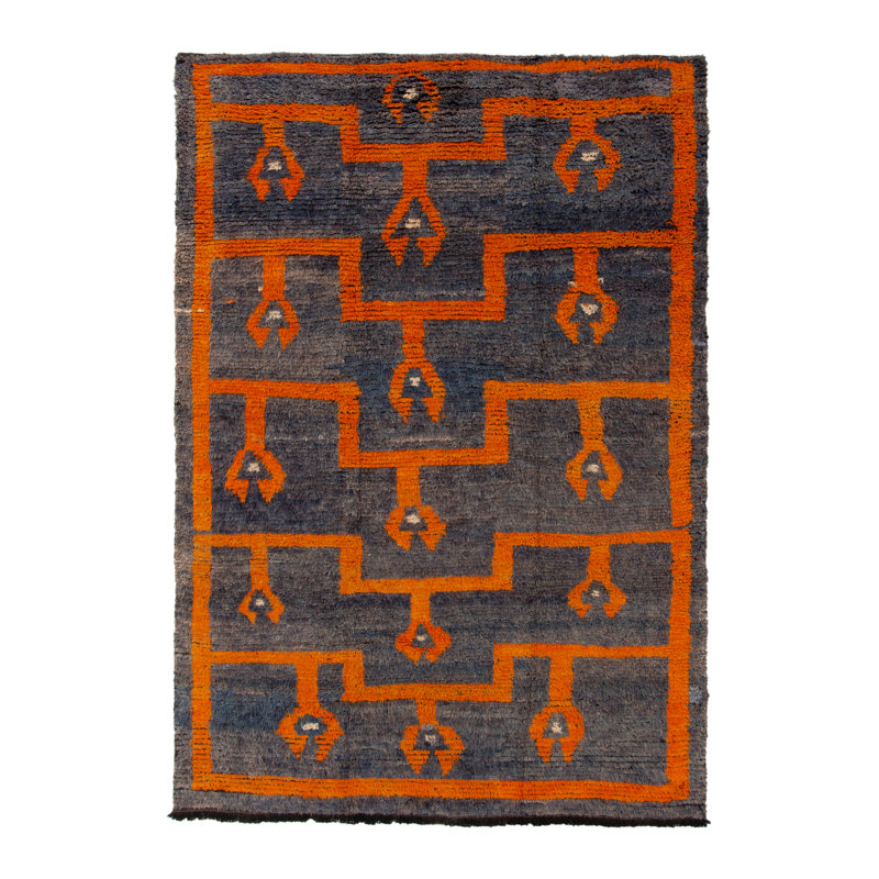 One-of-a-Kind 4'8" x 6'7" Hand Knotted Area Rug