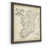 Toile avec cadre gris
