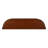 52" Retro Curved Wood Console Table