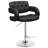 Black And Chrome Adjustable Bar Stool