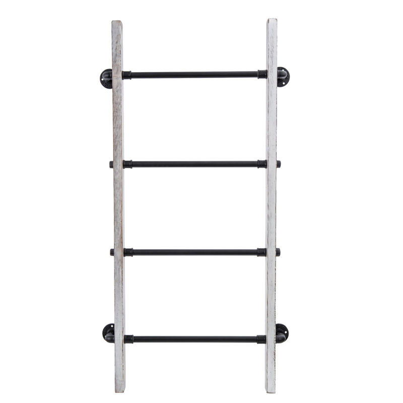 Wall Mounted Solid Wood Blanket Ladder