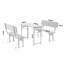 4 - Person Patio Dining Set with Rectangular Table