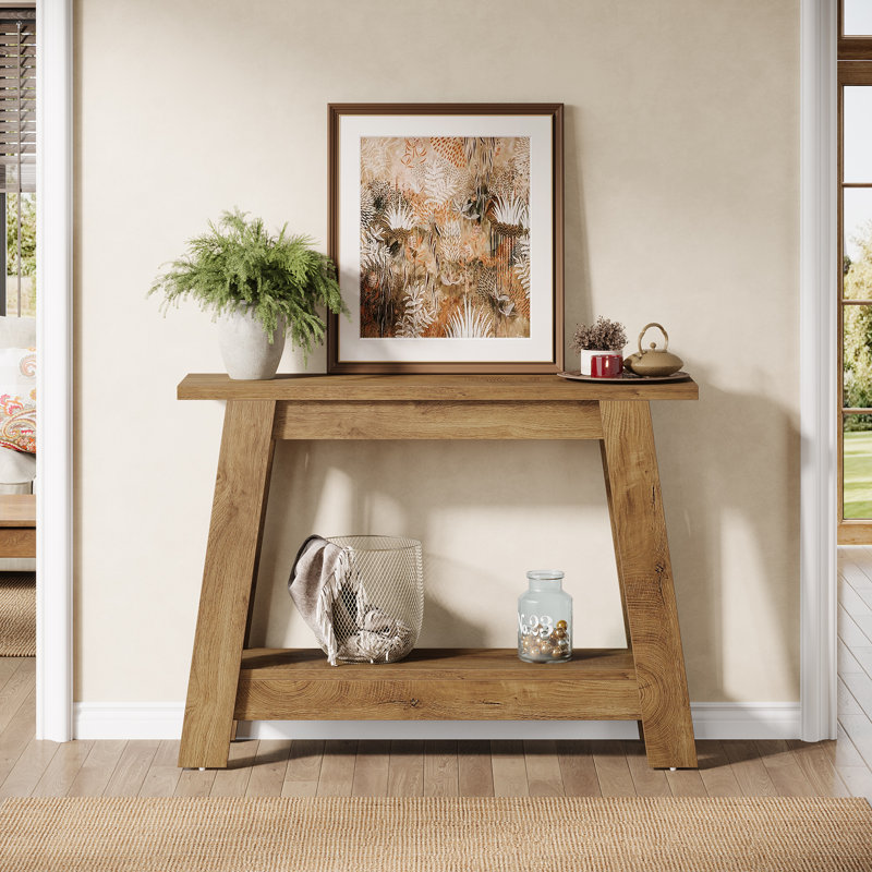 104.9Cm Console Table, Light Brown