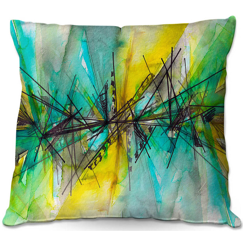 Coussin 1 coussin de recherche de canapé, 16 po x 1 po, Mauve / Bleu / Noir