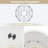 18'' L x 18"  W Undermount Kitchen Sink Round White Ceramic Kitchen Sink Undermount Single Bowl Sink