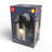 Matte Black LED Integrated Outdoor Solar Wall Sconce with Seeded Glass Shade and Faux Filament Bulb