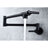 Wall Mounted Folding Kitchen Pot Filler Faucet In Matte Black, Brass, 360 Rotation For Practical Use, Double Handles To Manage Water Flow And Dripping, Surface Treated Corrosion Brass Material,-1053526558