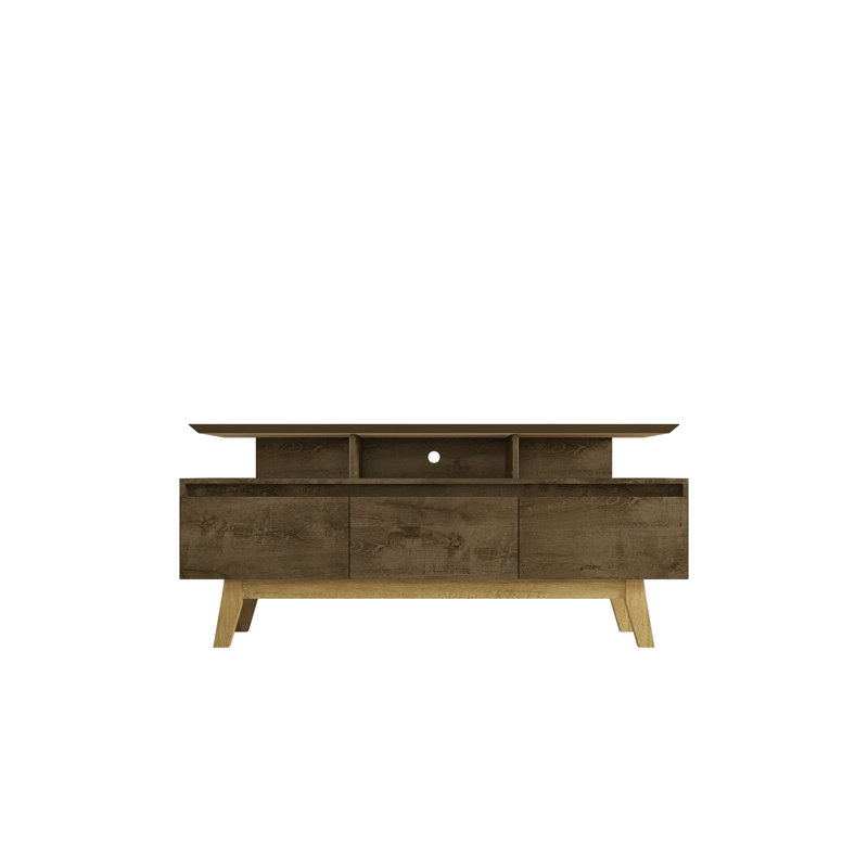 Mapleton TV Stand for TVs up to 70", Rustic Brown