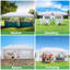 20 Ft. W x 10 Ft. D Steel Pop-Up Canopy-112899424