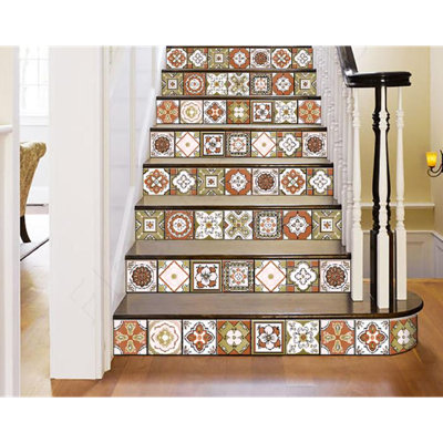 Abstract Non-Wall Damaging Tile Decals