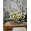 Hydrangea, Daysis,Lilac And Pampas Arrangement In A Glass Vase With Moss